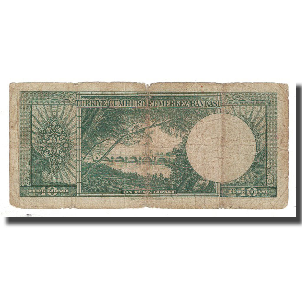 Banknote, Turkey, 10 Lira, 1930, 1930-06-11, KM:157a, VG(8-10)