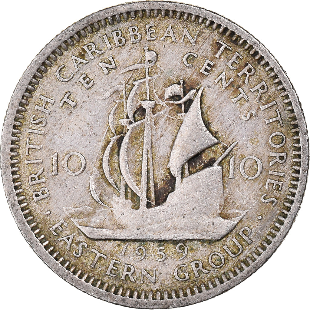 Coin, East Caribbean States, 10 Cents, 1959