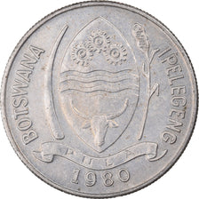 Coin, Botswana, 10 Thebe, 1980