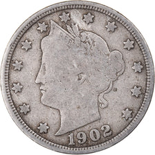 Coin, United States, 5 Cents, 1902