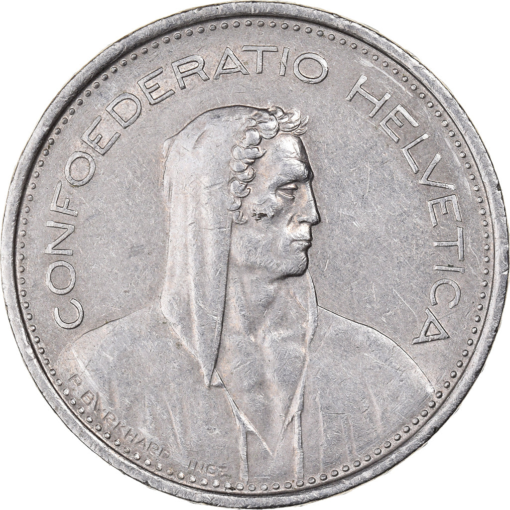 Munten, Zwitserland, 5 Francs, 1968