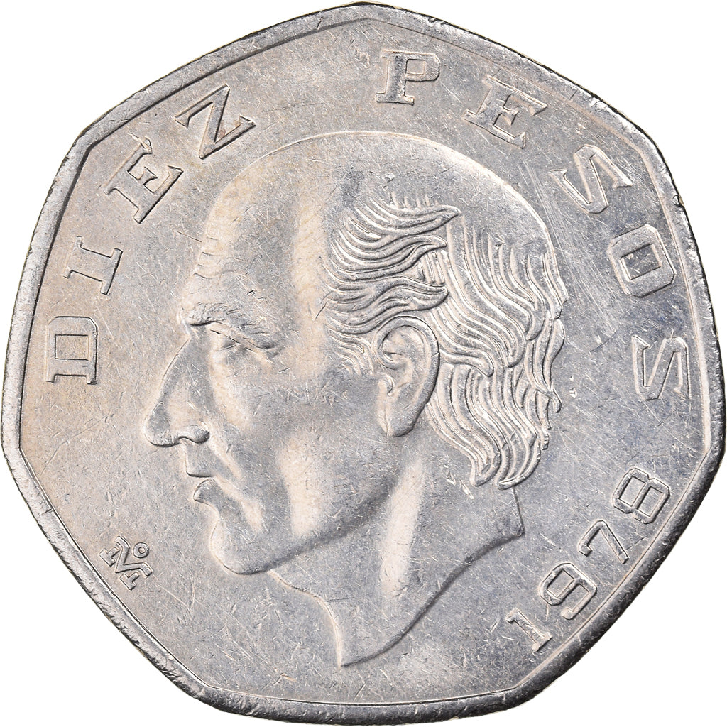 Monnaie, Mexique, 10 Pesos, 1978