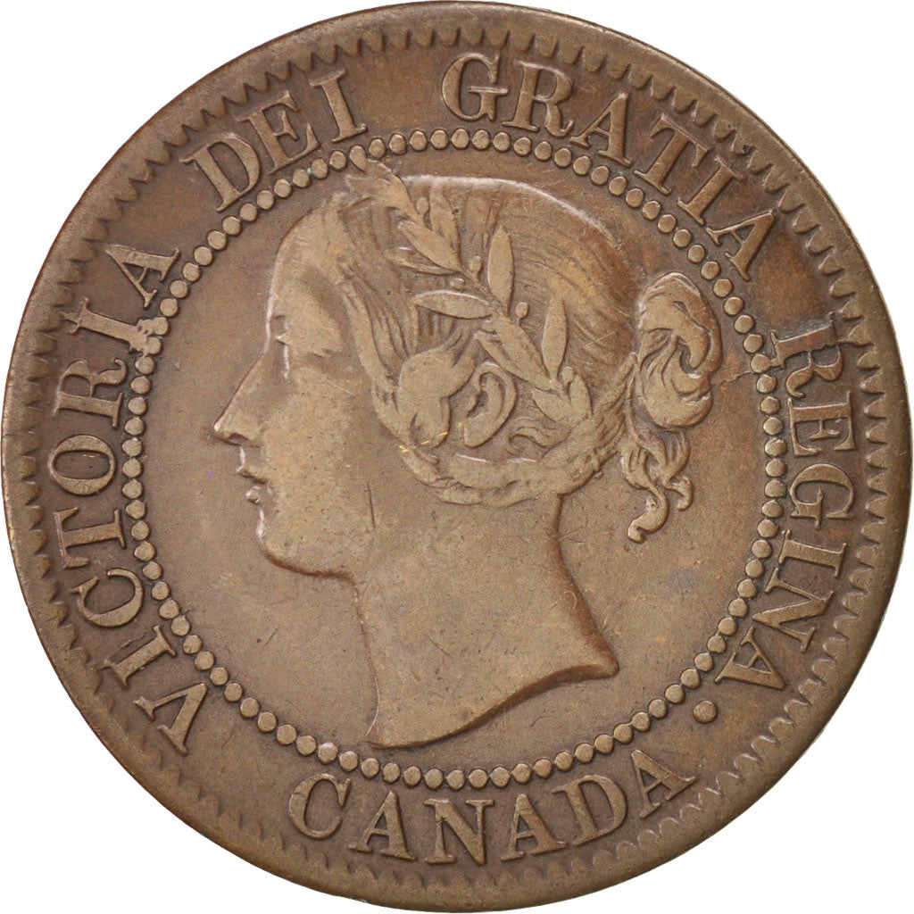 CANADA, Cent, 1859, Royal Canadian Mint, KM #1, EF(40-45), Bronze, 4.45