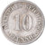 Monnaie, Empire allemand, 10 Pfennig, 1890