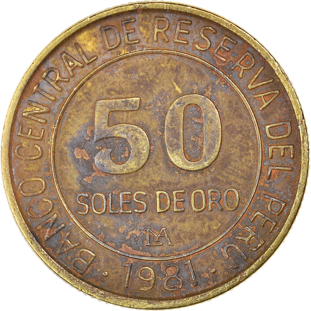 Münze, Peru, 50 Soles, 1981