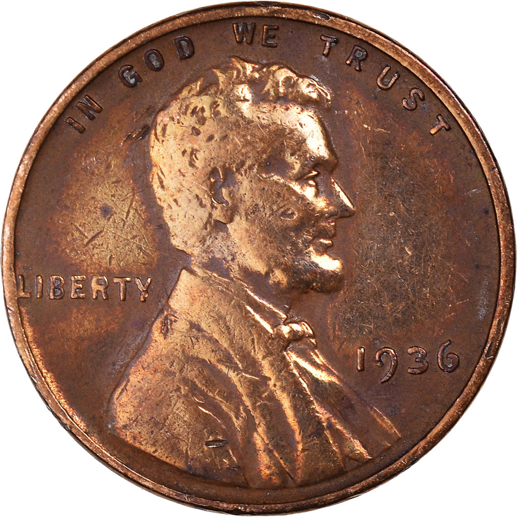 Moneta, USA, Cent, 1936