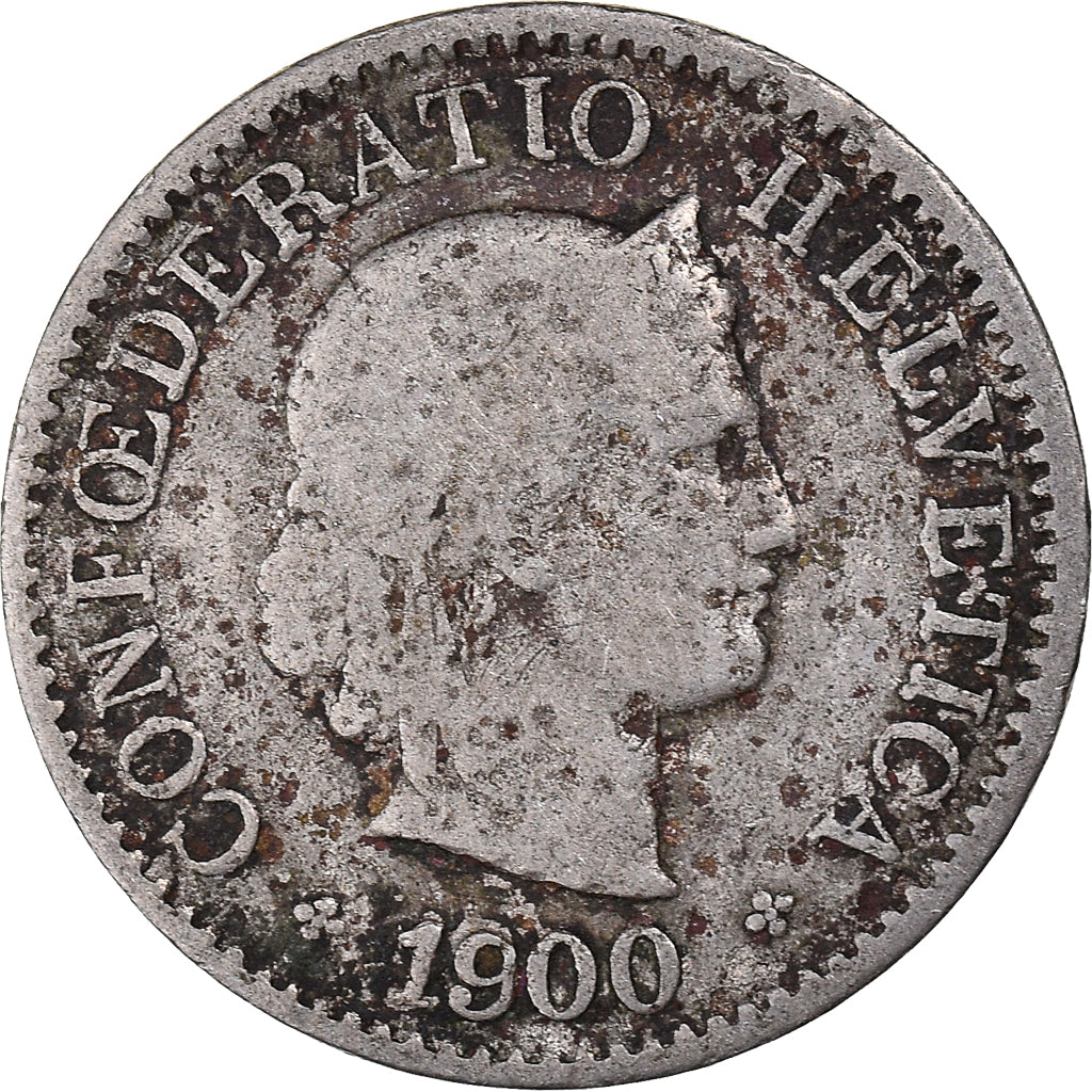 Moneda, Suiza, 5 Rappen, 1900