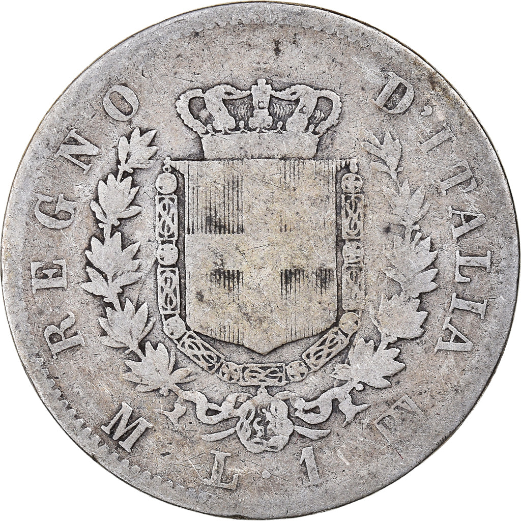 Moneda, Italia, Lira, 1863