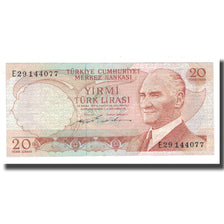 Banknote, Turkey, 20 Lira, 1970, 1970-01-14, KM:187a, VF(30-35)