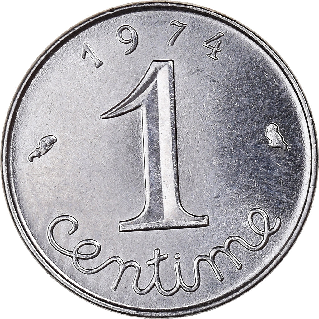 Coin, France, Centime, 1974