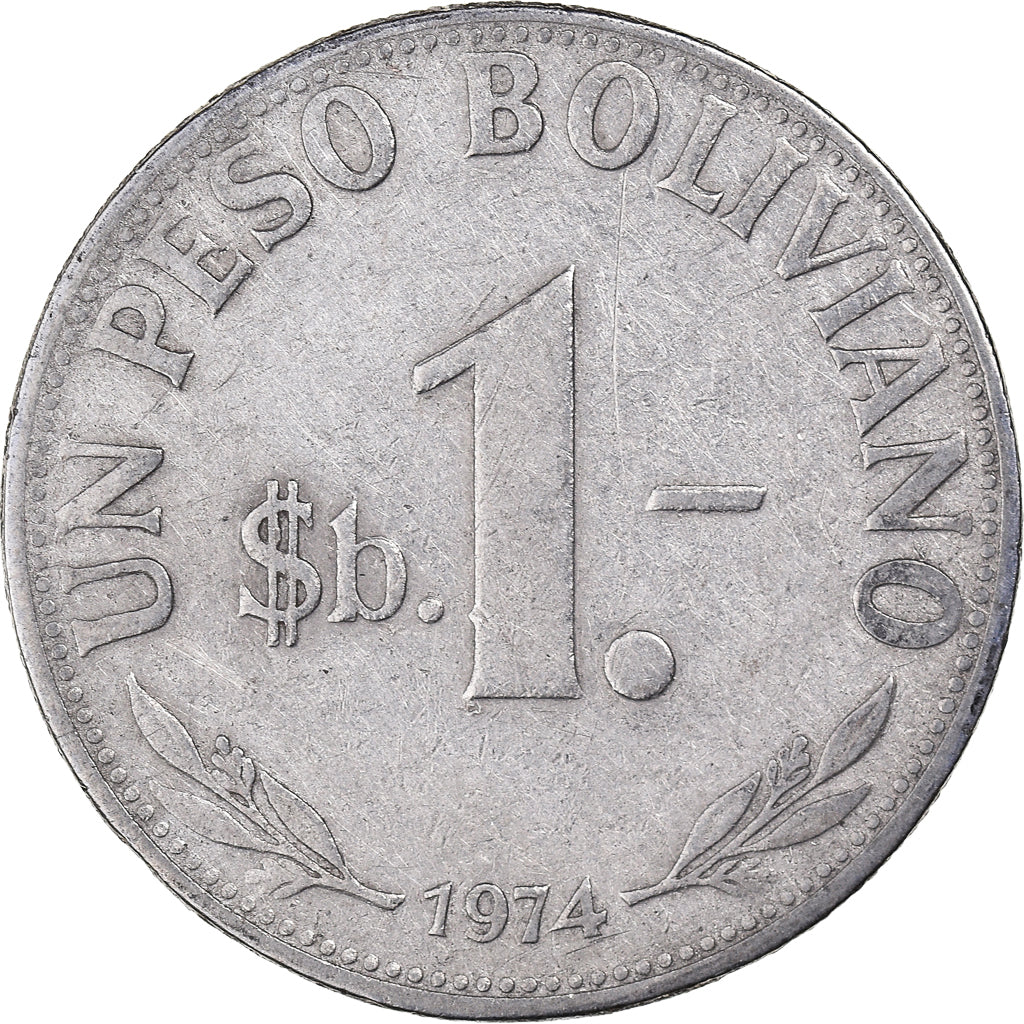 Moneda, Bolivia, Peso Boliviano, 1974