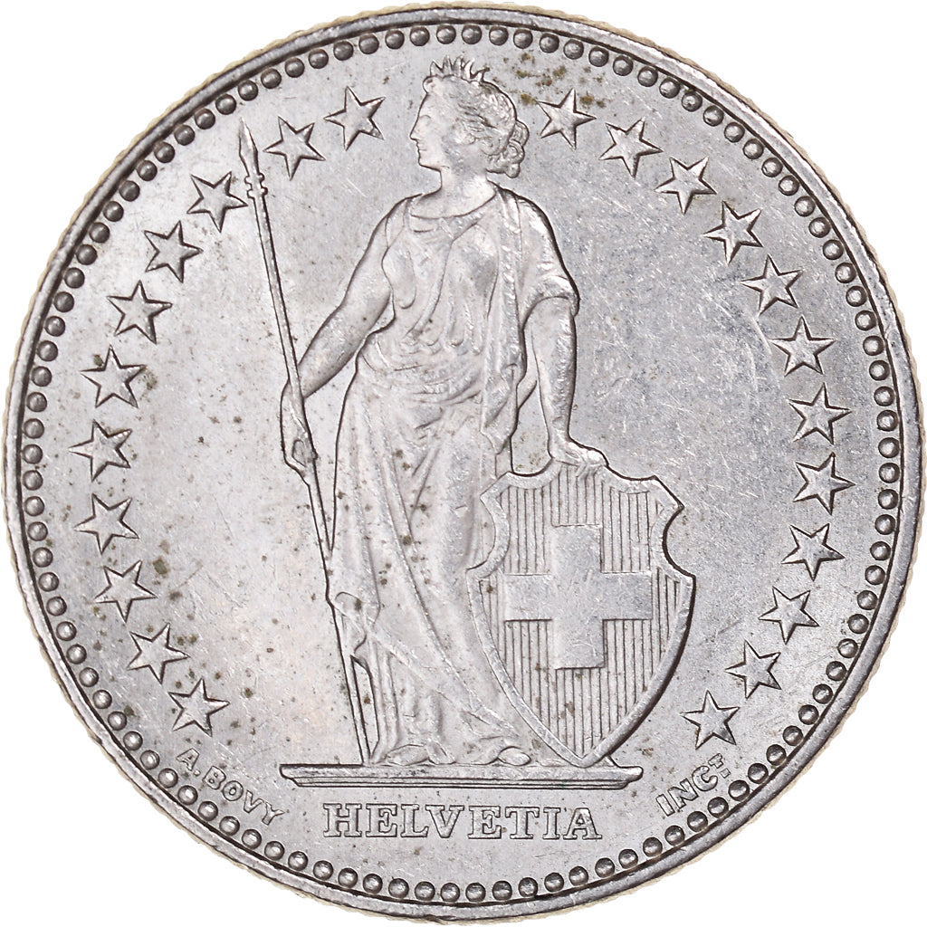 Munten, Zwitserland, 2 Francs, 2007