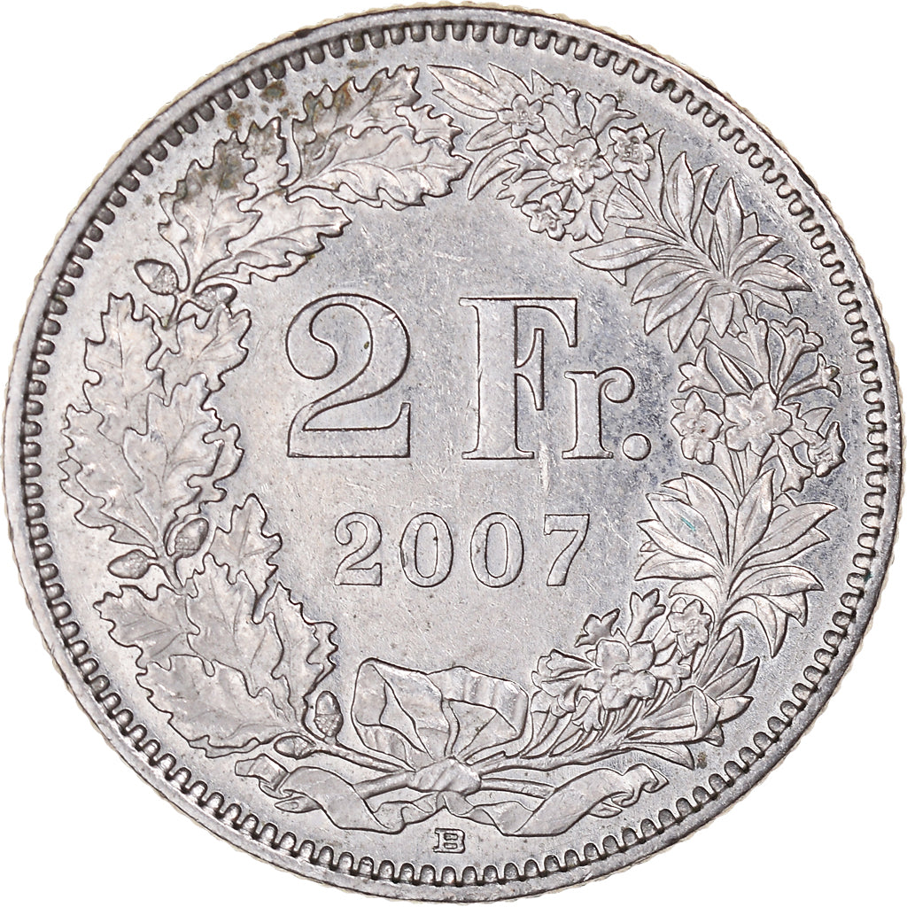 Munten, Zwitserland, 2 Francs, 2007