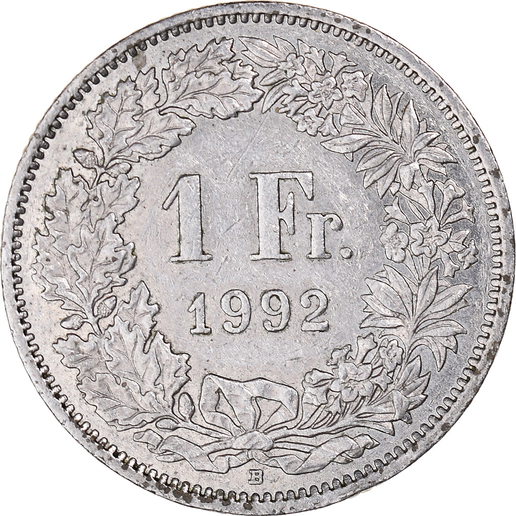 Moneda, Suiza, Franc, 1992