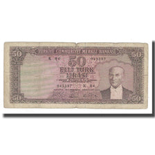 Banknote, Turkey, 50 Lira, 1930, 1930-06-11, KM:162a, VG(8-10)