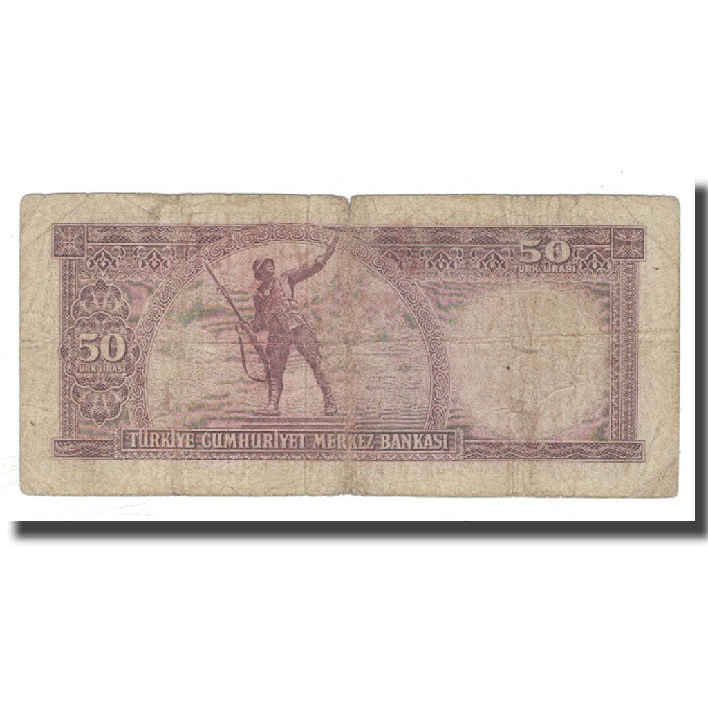 Banknote, Turkey, 50 Lira, 1930, 1930-06-11, KM:162a, VG(8-10)