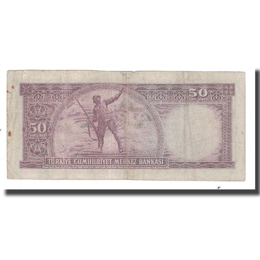 Banconote, Turchia, 50 Lira, 1930, 1930-06-11, KM:162a, MB