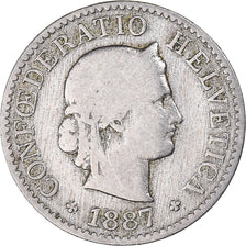 Munten, Zwitserland, 5 Rappen, 1887