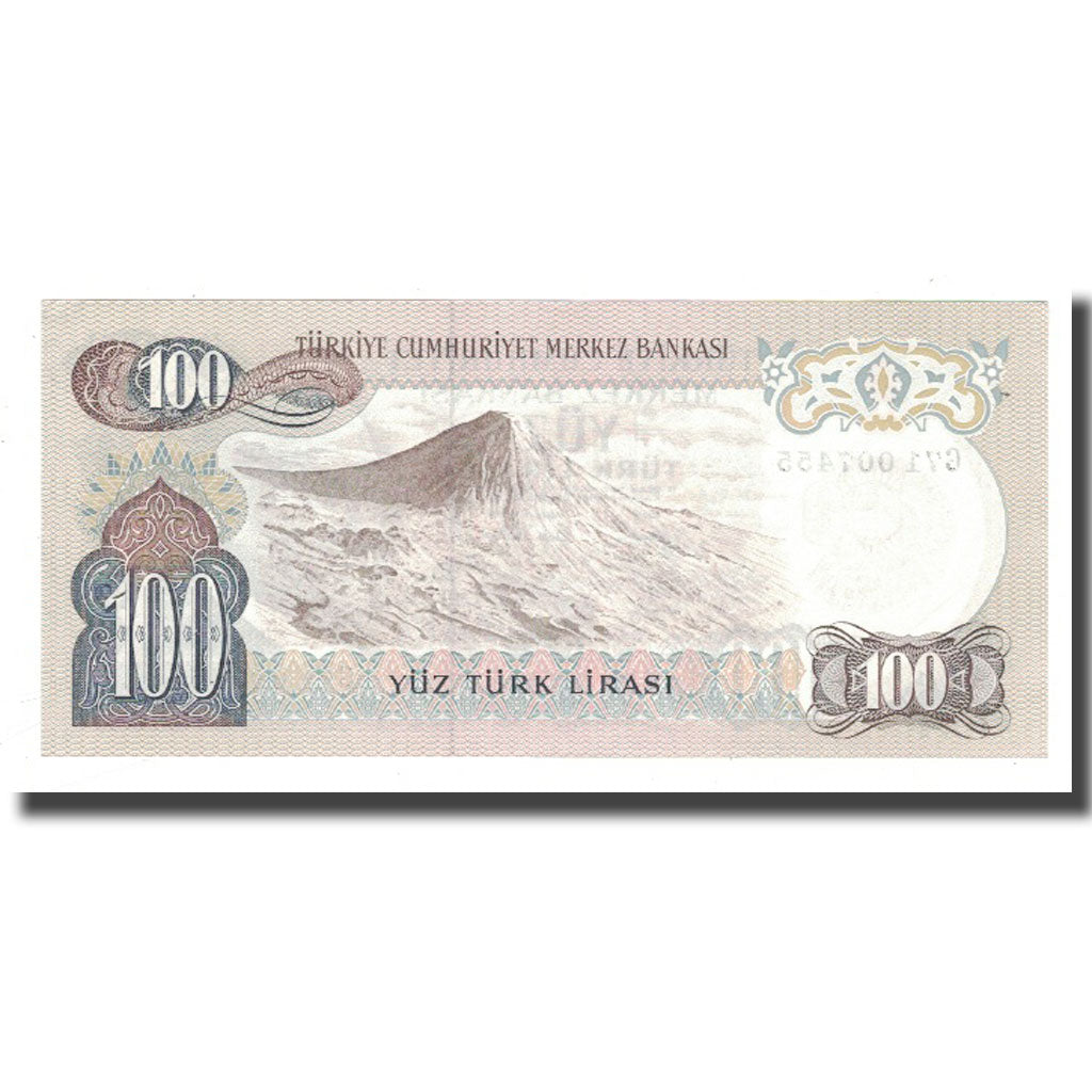 Banknote, Turkey, 100 Lira, 1970, 1970-01-14, KM:189a, UNC(65-70)