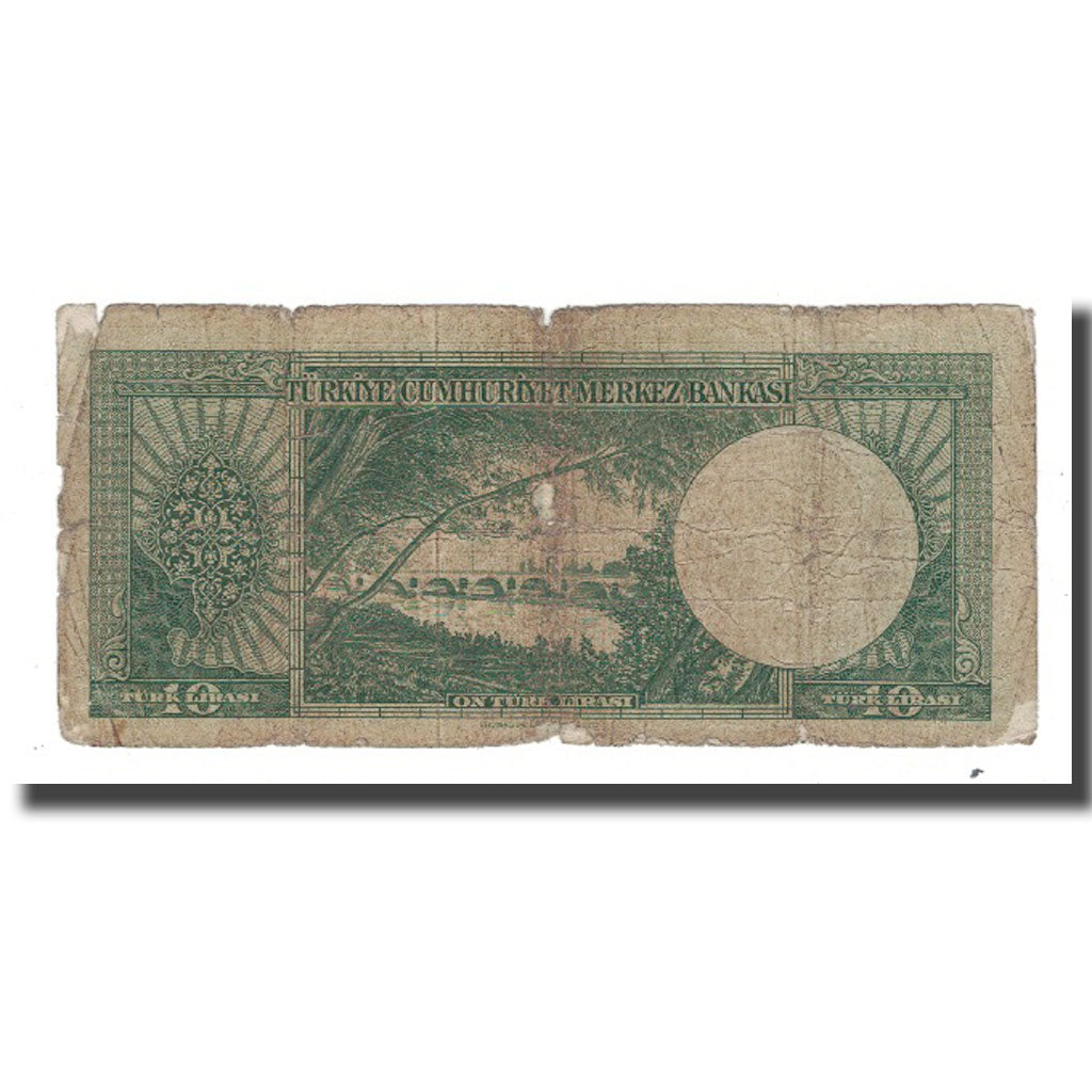 Banknote, Turkey, 10 Lira, 1930, 1930-06-11, KM:156a, AG(1-3)