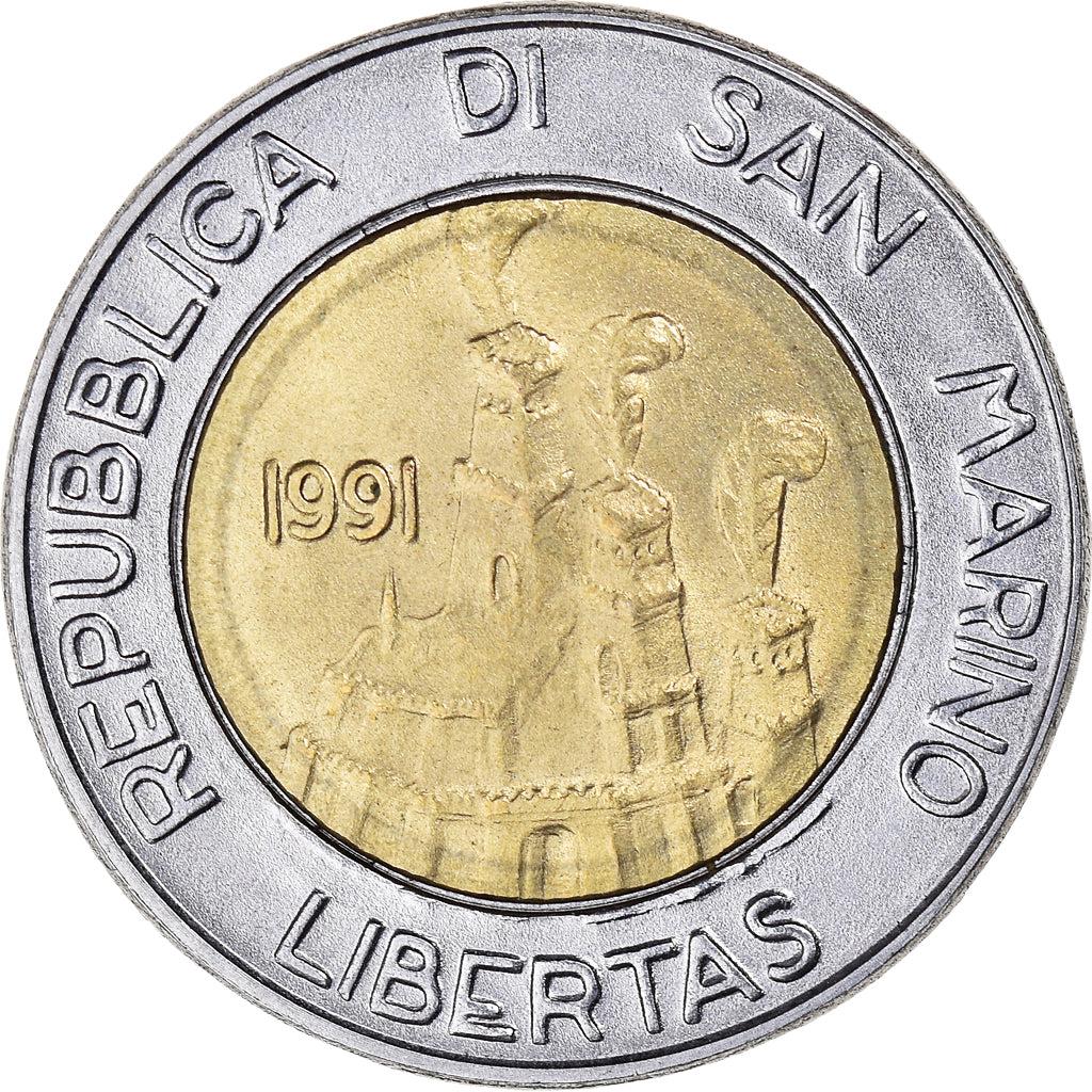 Moneta, San Marino, 500 Lire, 1991