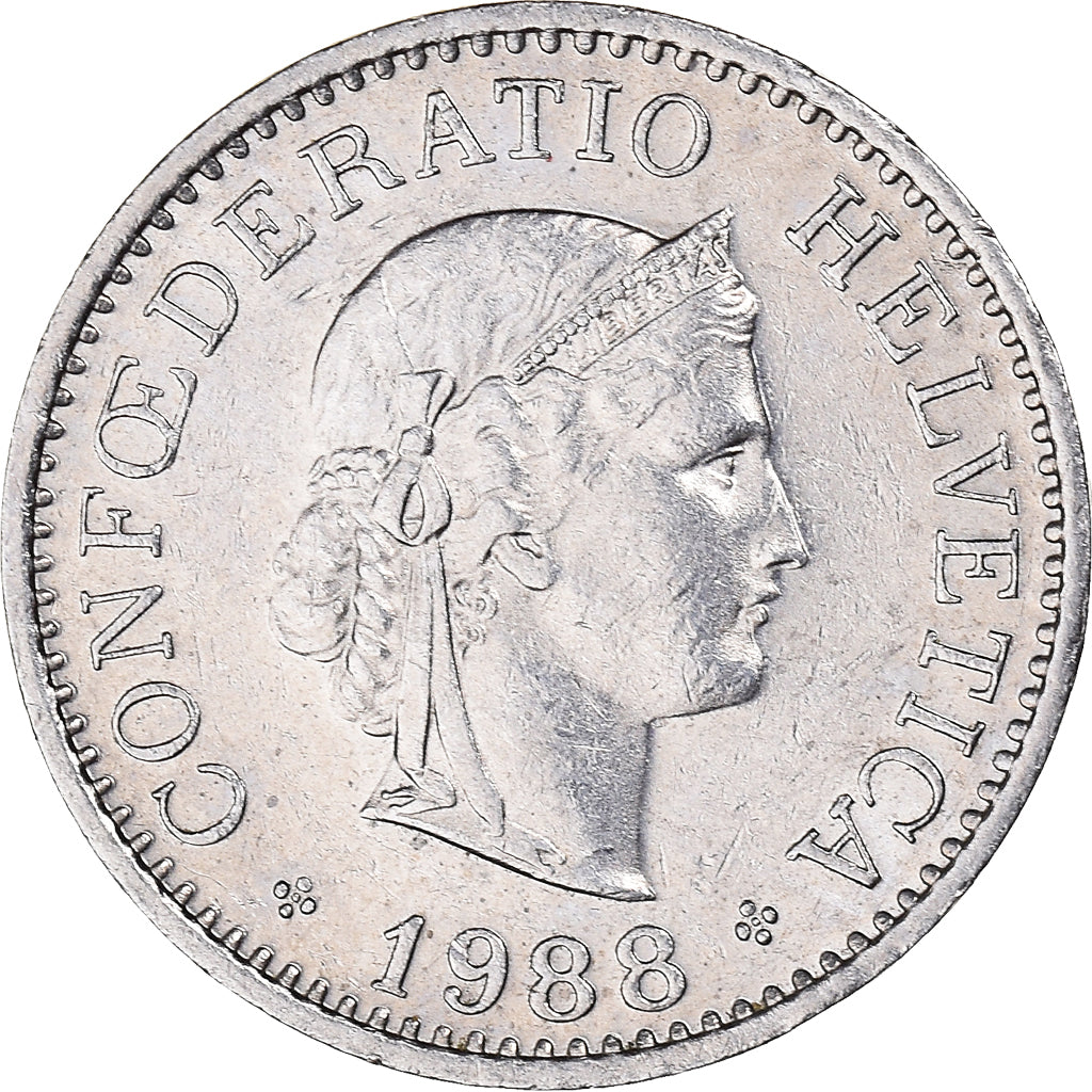 Moneta, Svizzera, 10 Rappen, 1988