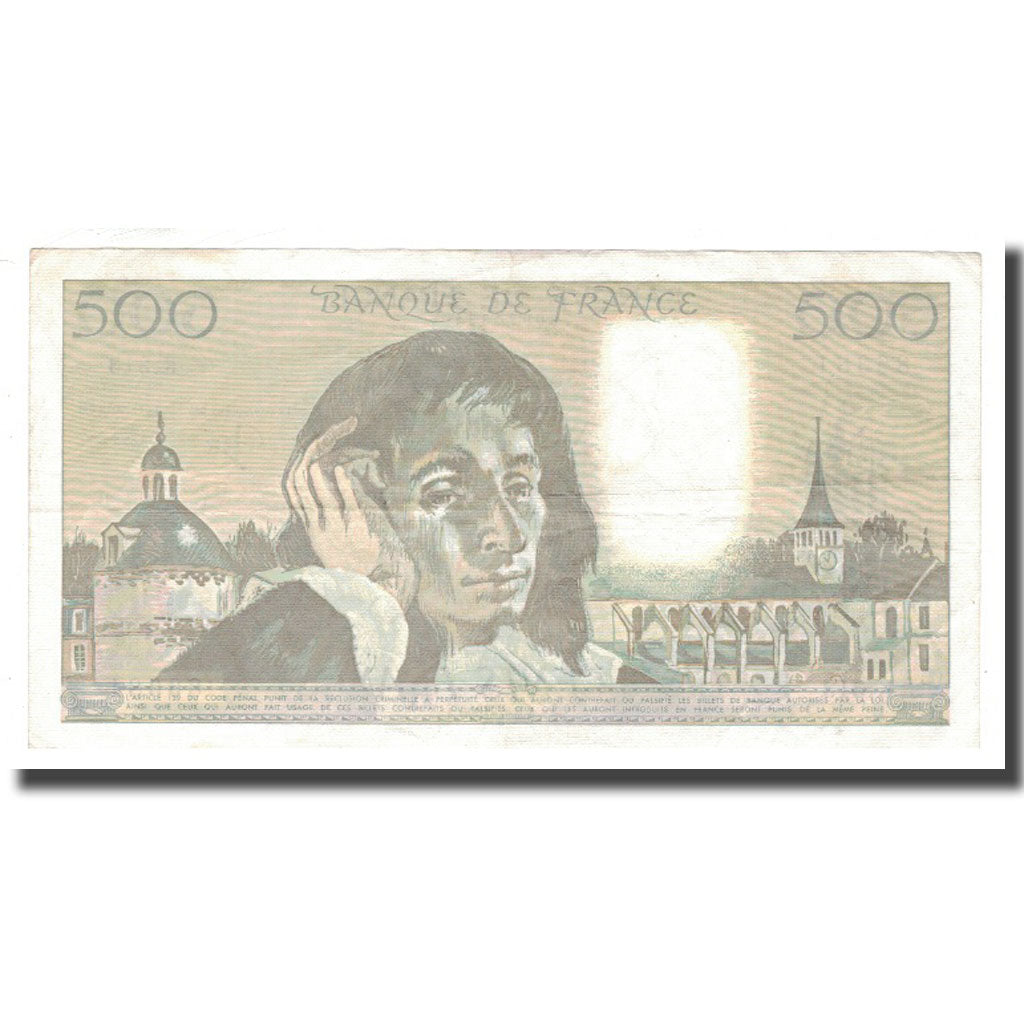 France, 500 Francs, 1990, 1990-07-05, EF(40-45), Fayette:71.44, KM:156h
