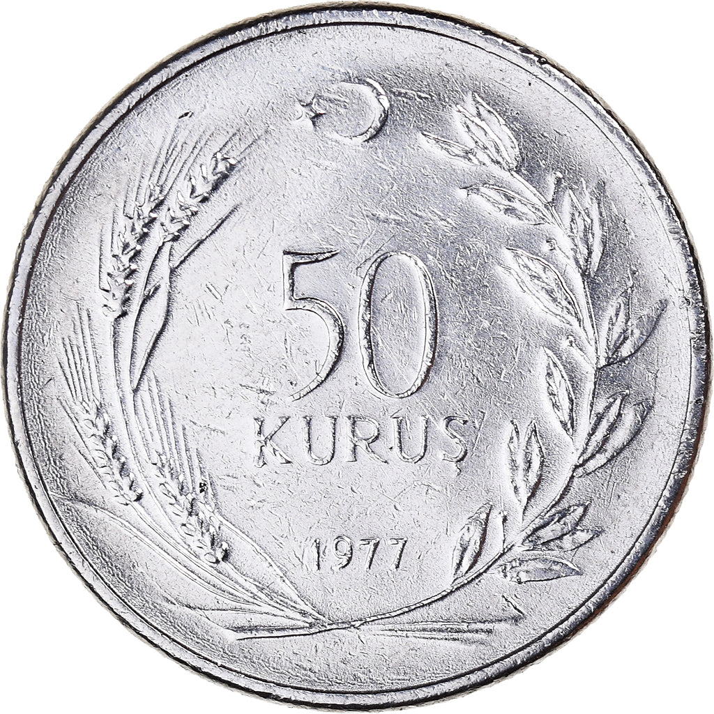 Moneta, Turcja, 50 Kurus, 1977