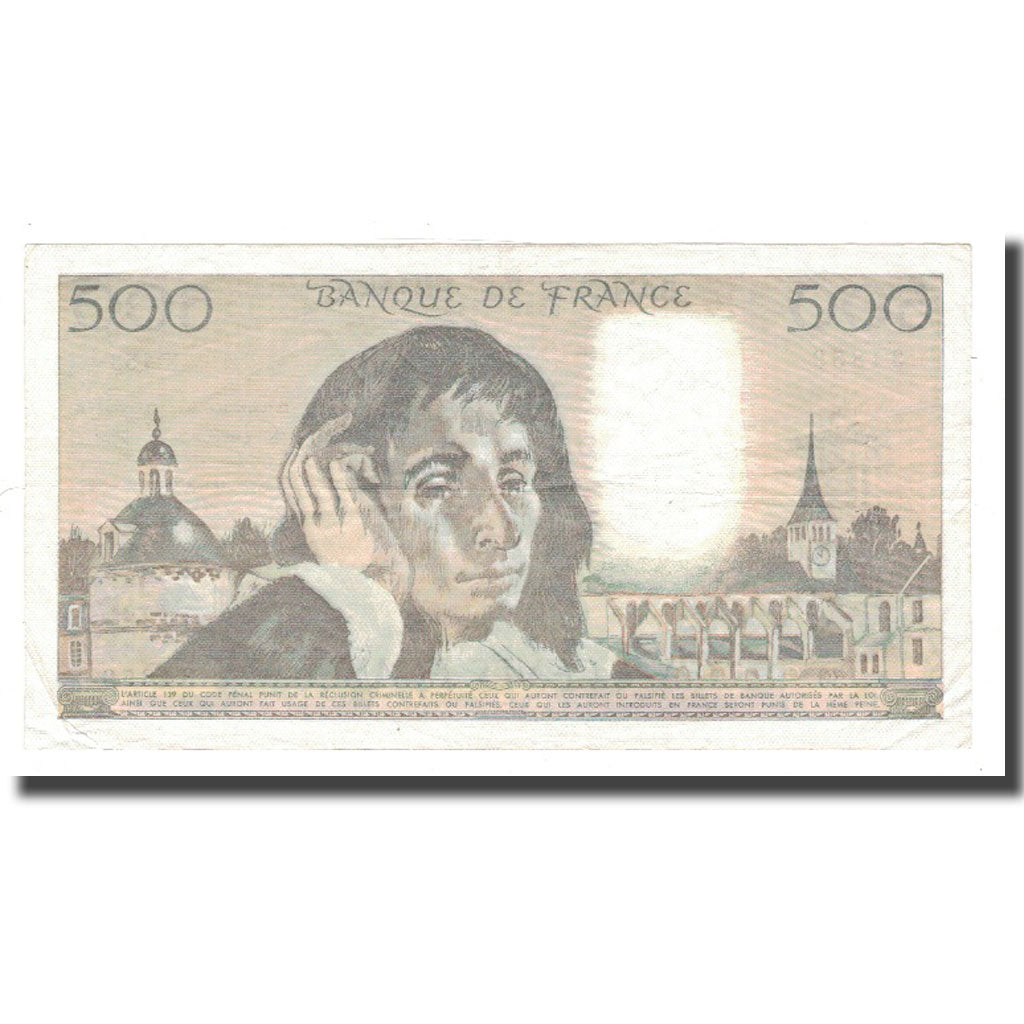 France, 500 Francs, 1982, 1982-01-07, VF(30-35), Fayette:71.26, KM:156e