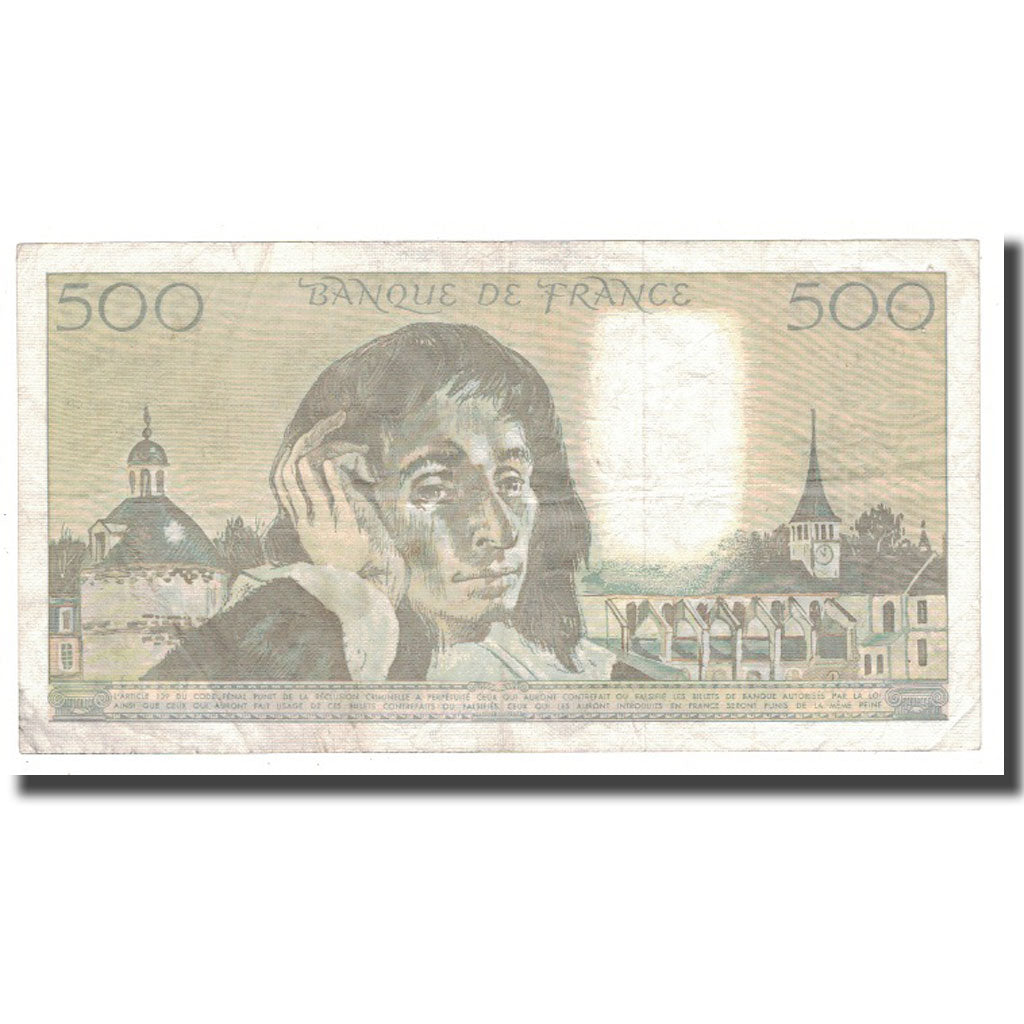 Frankreich, 500 Francs, 1990, 1990-02-01, SS, Fayette:71.43, KM:156g
