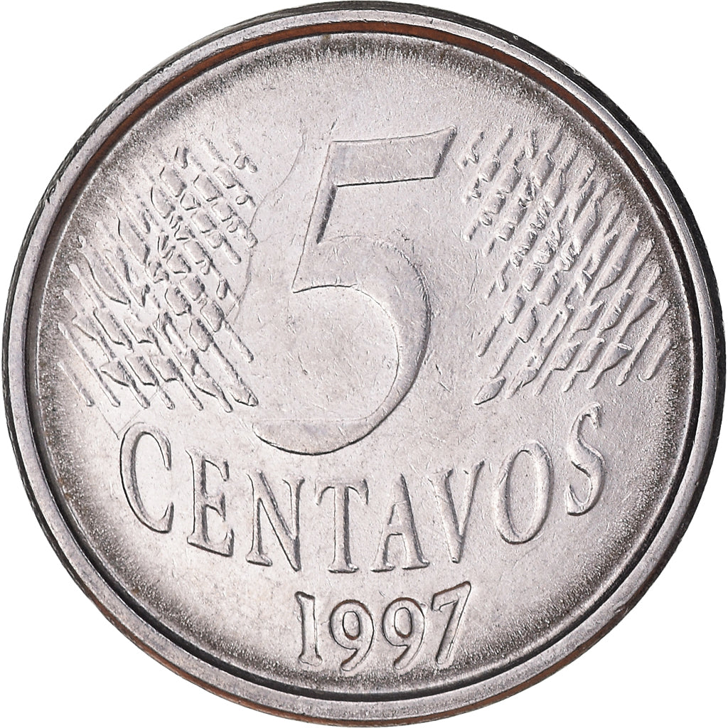 Moneta, Brasile, 5 Centavos, 1997