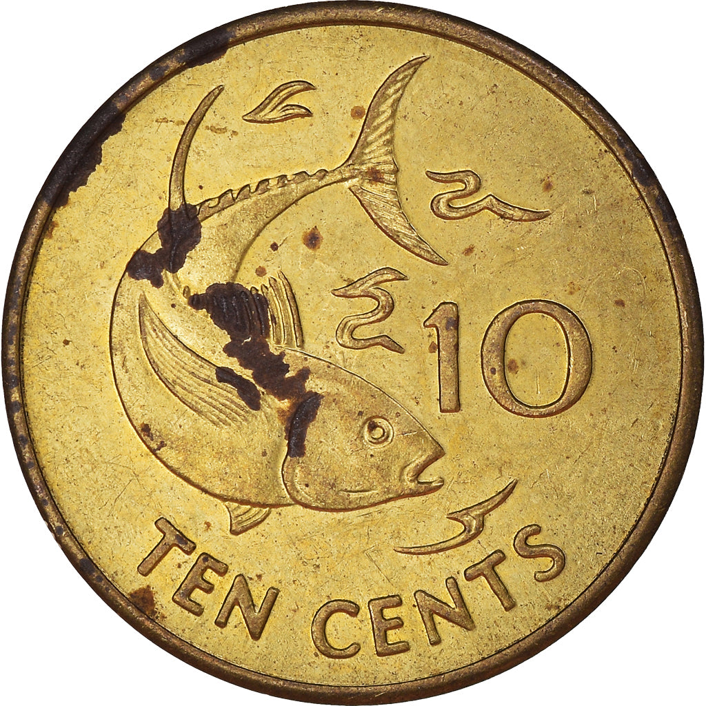 Coin, Seychelles, 10 Cents, 1997