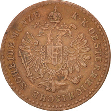 AUSTRIA, 5/10 Kreuzer, 1859, Venezia, KM #2182, EF(40-45), Copper, 17.2, 1.53