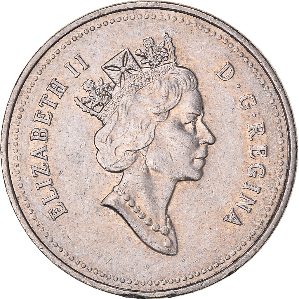 Coin, Canada, 5 Cents, 1993