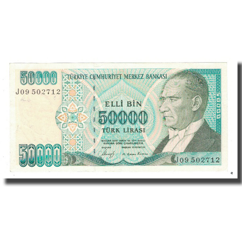 Banknote, Turkey, 50,000 Lira, 1970, 1970-01-14, KM:203a, UNC(63)