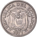 Monnaie, Équateur, 50 Centavos, Cincuenta, 1977