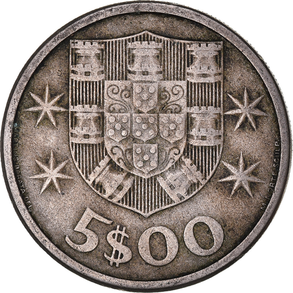 Coin, Portugal, 5 Escudos, 1963