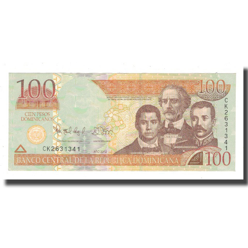 Billet, Dominican Republic, 100 Pesos Dominicanos, 2012, KM:184a, TTB