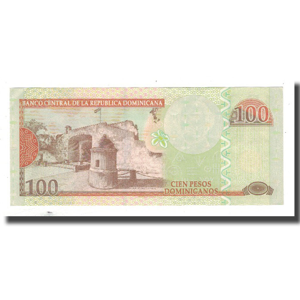 Billete, 100 Pesos Dominicanos, 2012, República Dominicana, KM:184a, MBC