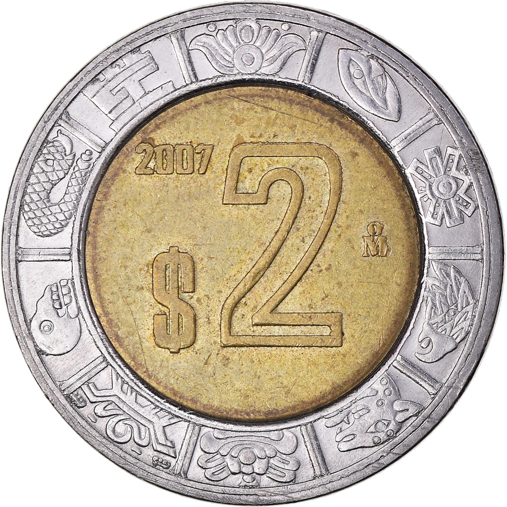 Monnaie, Mexique, 2 Pesos, 2007
