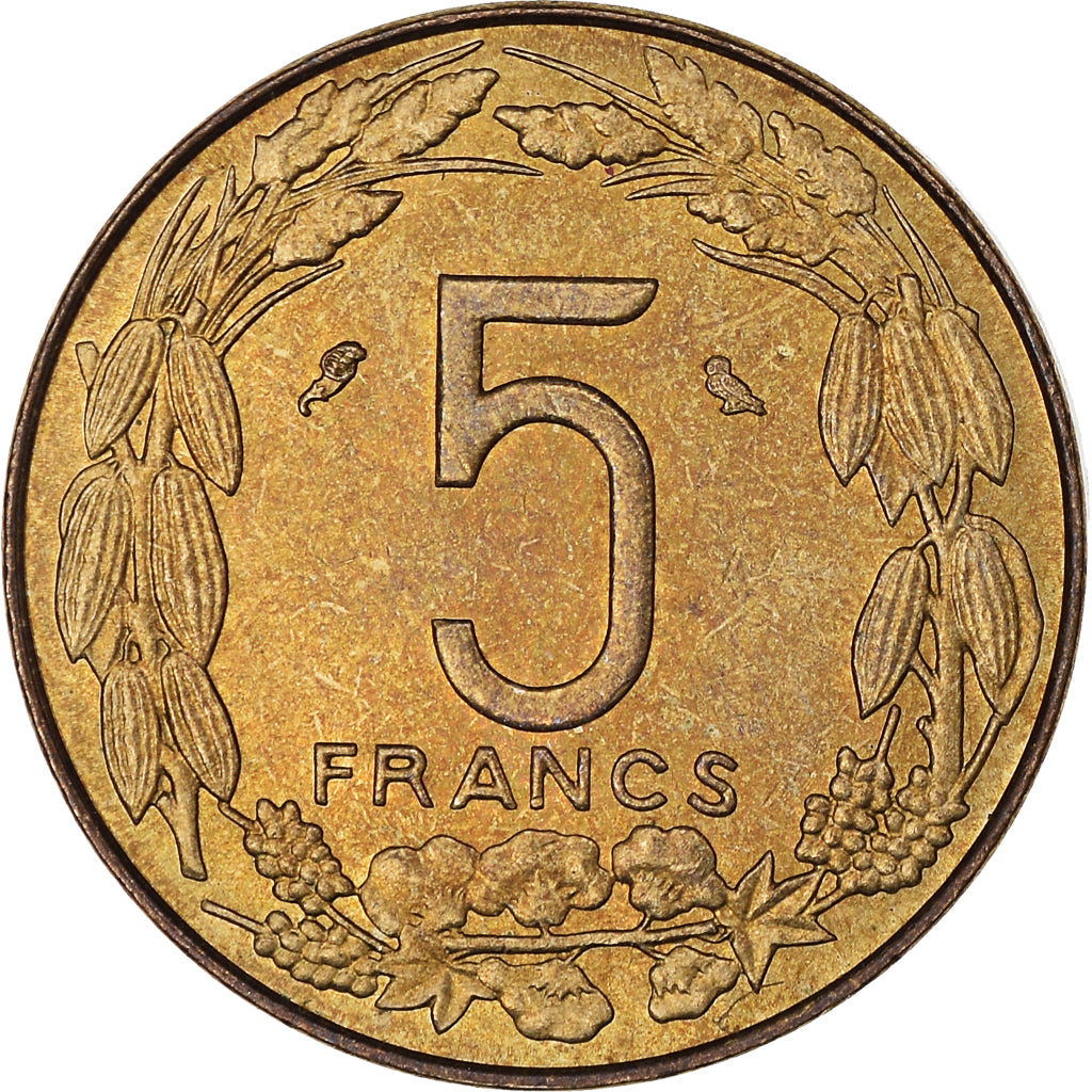 Munten, West Afrikaanse Staten, 5 Francs, 1970