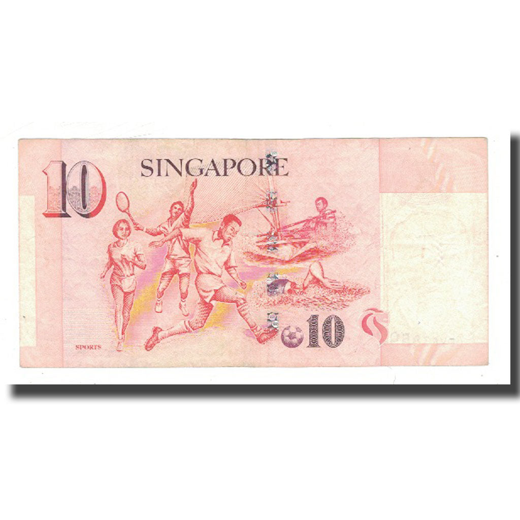 Geldschein, Singapur, 10 Dollars, KM:40, SS