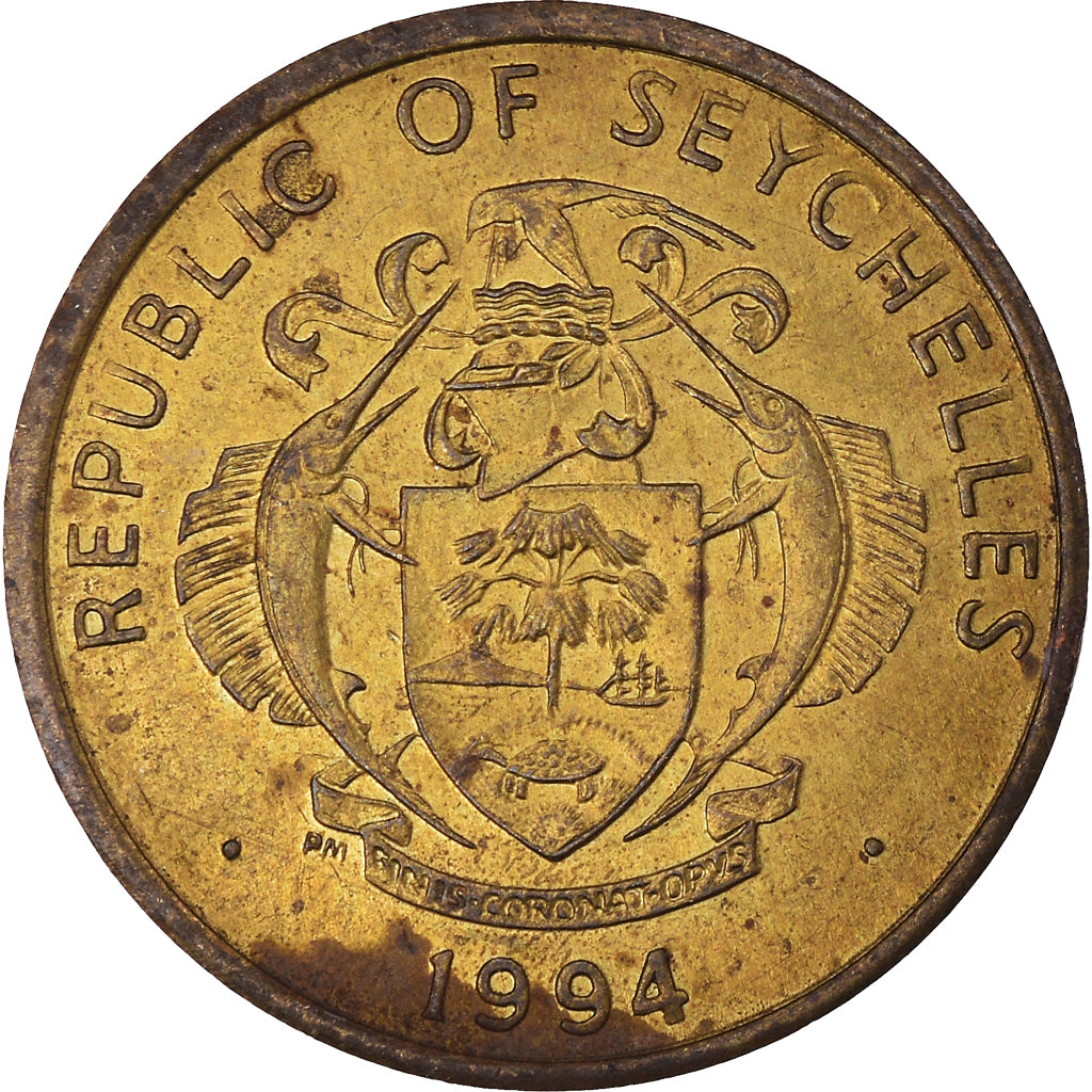 Moneda, Seychelles, 10 Cents, 1994