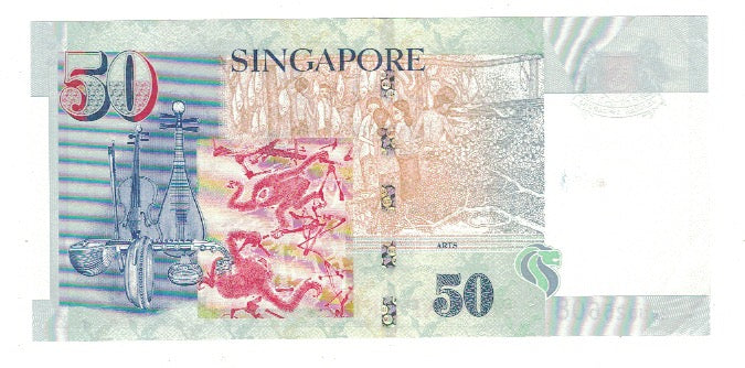 Banknote, Singapore, 50 Dollars, KM:49, UNC(63)