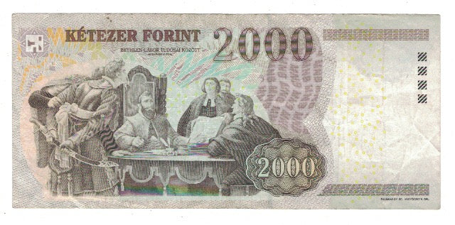 Banknot, Węgry, 2000 Forint, 2013, KM:190c, VF(30-35)