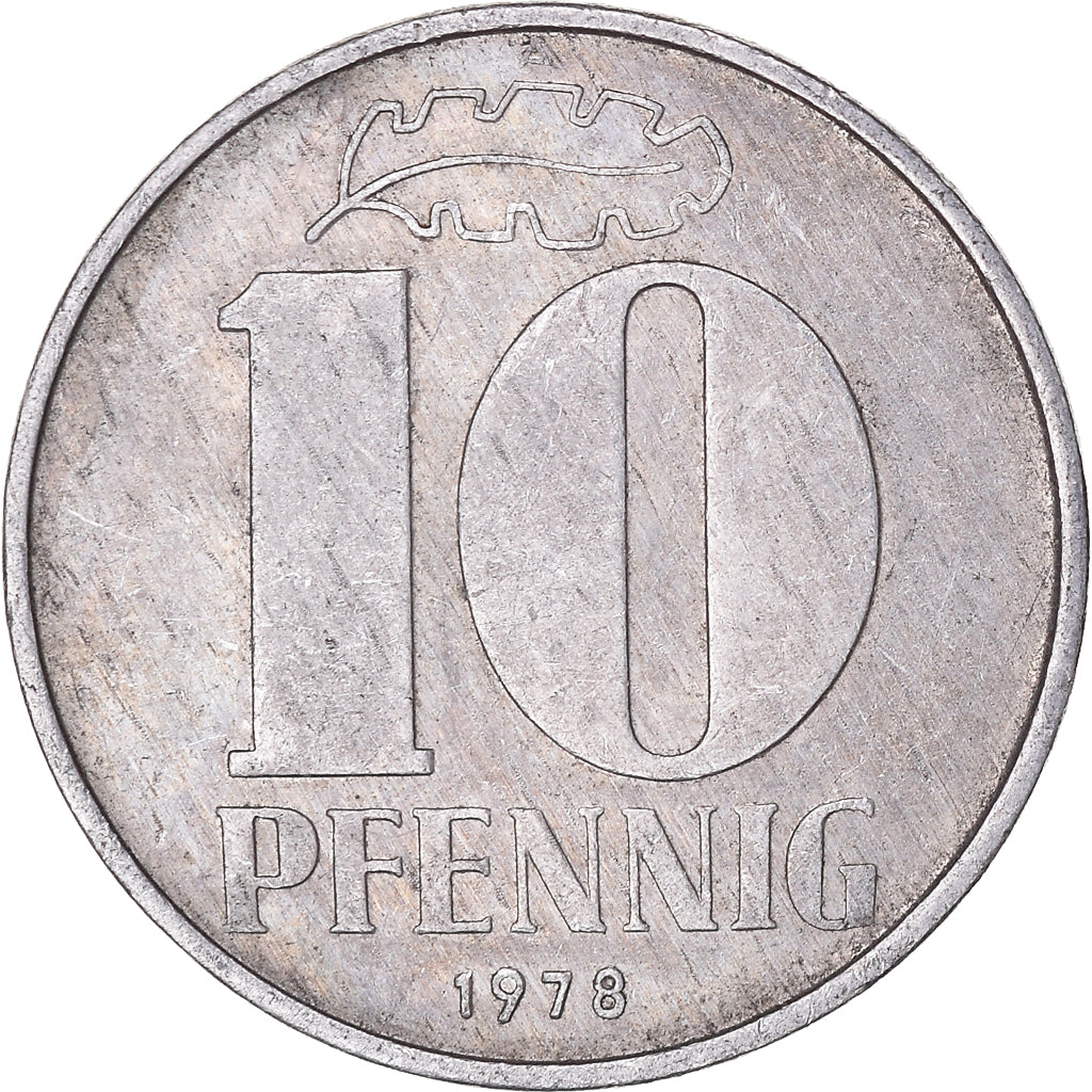 Moneta, REPUBBLICA DEMOCRATICA TEDESCA, 10 Pfennig, 1978