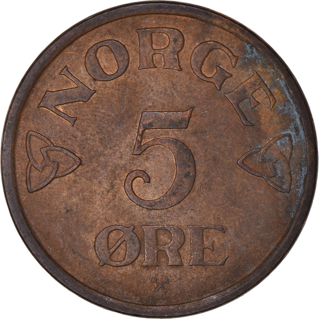 Monnaie, Norvège, 5 Öre, 1957