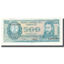 Billet, Paraguay, 500 Guaranies, 1952, 1952-03-25, KM:200b, TTB