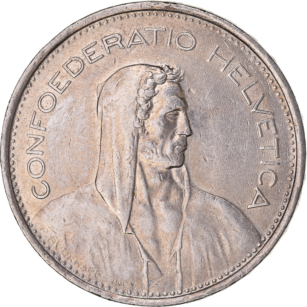 Munten, Zwitserland, 5 Francs, 1968