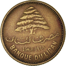 Moneda, Líbano, 5 Piastres, 1968